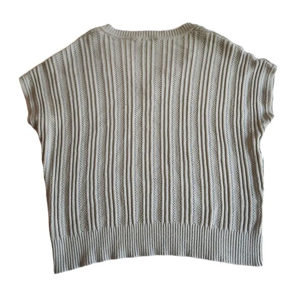 Elie Tahari Mint Green Sweater Vest Size L - Soft Knit, Chic Layering Piece - Picture 3 of 7